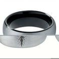 thumbnail image 2 of Black Gray Ring Tungsten Gifts Gamer Women Stackable Rings Set Mr And Mrs Mom Men Gay Dad, 2 of 7