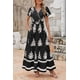 thumbnail image 3 of Vestido largo PRETTYGARDEN para mujer, verano 2025, cuello en V, estampado floral, 3 of 9