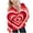 Red, variant on Kids Tie Dye Hoodies Sweatshirt Boys Girls Heart Print Hooded Pullover Shirt with Kangaroo Pocket Valentine's Day Hoodies
