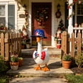 thumbnail image 4 of GFHFHITJ 4th of July Goose Outfits for 23"4th of July Porch Goose Outfit Red White And Blue Themed Gooses Accessories For Outdoor Lawn Garden Yard Patio Decoration(B), 4 of 6