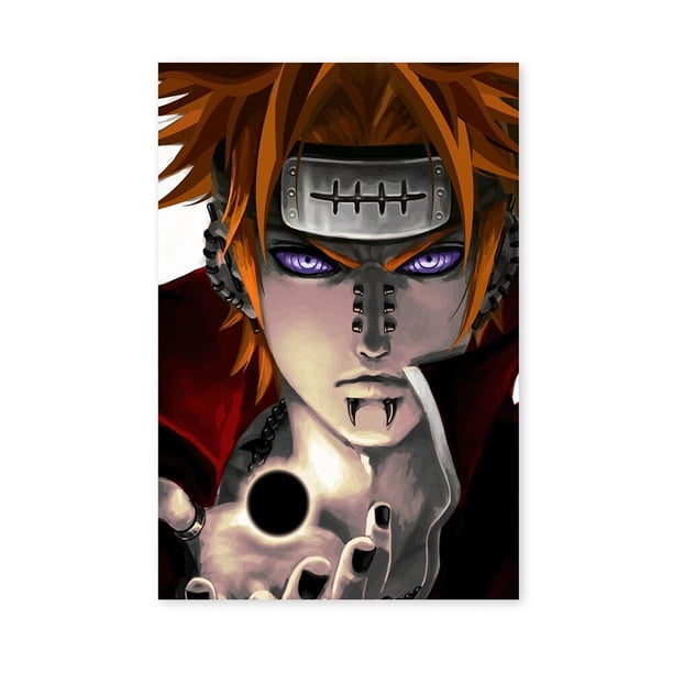 New Naruto Poster Kakashi Sasuke Itachi Uchiha Akatsuki Anime Character Canvas Art Painting for Modern Home Decoration Aesthetic50X70cm Unframed Gao Jinjia LED