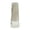 A002- Clear (Vertical Texture), variant on Small Glass Vase, Textured Glass Vase Silver Rim, Bark Textured Vase, Conical Glass Vase, 8X3.5X3 Inch Ice Glacier Cold Ripple Clear Tapered Vessel Perfect for Tabletop Flower