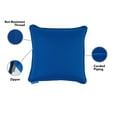 thumbnail image 3 of Covermates Throw Pillow - Weather Resistant, Full Side Zipper, LuxeGuard Collection, Royal Blue Stripe, 3 of 6