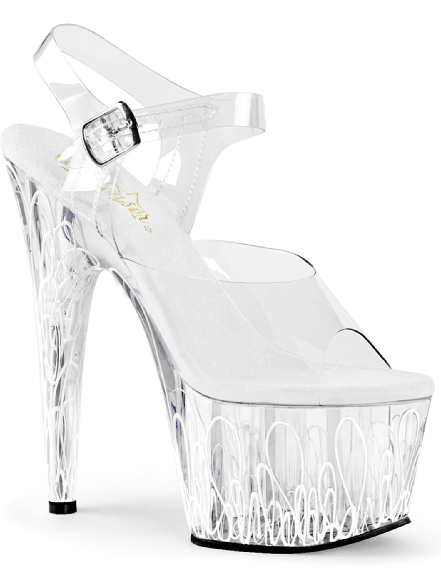 clear sandals size 10