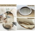 thumbnail image 3 of Jarrón GeLive de vidrio marrón redondo, color transparente, 25 cm, 3 of 6