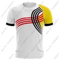 thumbnail image 4 of Camiseta de la selección nacional de Bélgica 2024, camiseta con estampado 3D azul belga, ropa informal de verano para hombre para correr y entrenar, 4 of 4