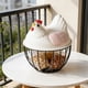 thumbnail image 5 of Uuiauoio Chicken Wire Egg Baskets, Rustic Metal Egg Baskets for Fresh Eggs, Egg Holder Countertop Basket with, 5 of 6