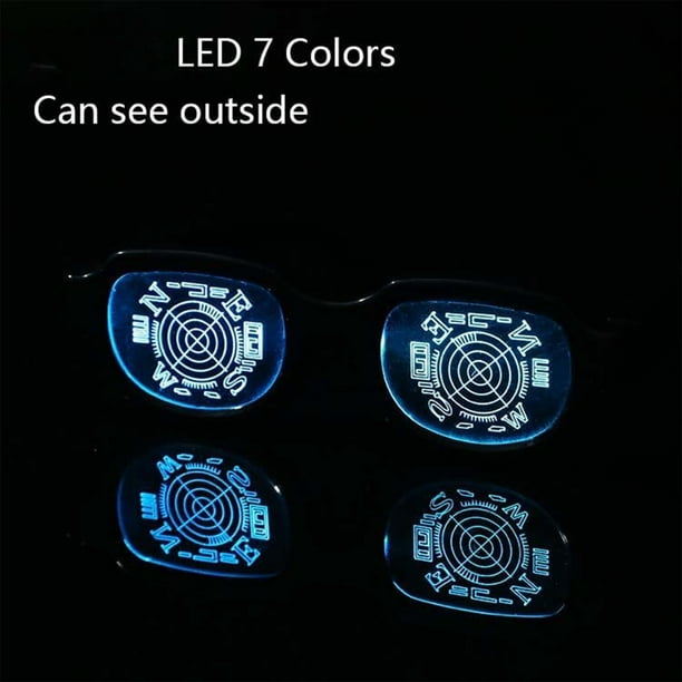 Gafas luminosas LED, gafas luminosas, gafas de ciencia ficción del futuro