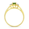 thumbnail image 5 of 14k Yellow Gold Round Peridot And Diamond Ring, 5 of 6