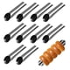 thumbnail image 1 of El molde de espiral de acero inoxidable de 10 tubos para croissants puede moldear un tubo de cuerno de rodillo antiadherente con un cepillo de tubo de limpieza, utilizado para hornear papas fritas da, 1 of 5
