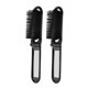 thumbnail image 5 of unbranded 2Pcs Portable Foldable Hair Brush with Mirror Antistatic Bristles Compact Black Brush for Travel, 5 of 8