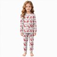 thumbnail image 6 of sdbrld Kids Fall Pajamas for Boys Girls Christmas Pajama Cute Xmas Graphics Shirt Long Sleeve and PJs Pants Two Piece Sleepwear Outfit Sets Red Sizes 5-6 Years, 6 of 9