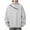 A-Grey166, variant on Mens Hoodies Trendy Oblique Zipper Button Neck Pullover Hooded Sweatshirt Front Kangaroo Pocket Solid Color Hoodie Streetwear