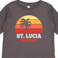 thumbnail image 4 of Inktastic St Lucia Vacation Travel Cruise Boys or Girls Long Sleeve Toddler T-Shirt, 4 of 5
