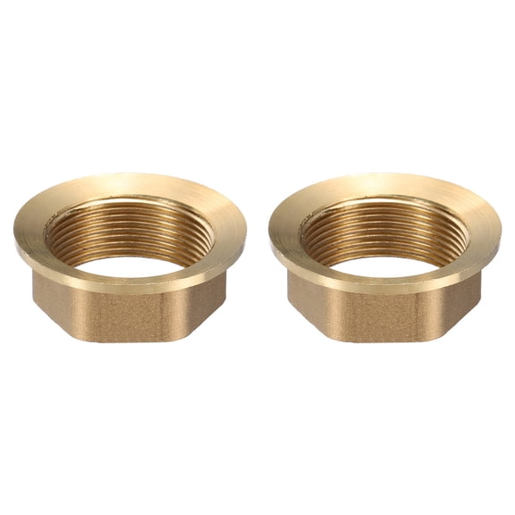2 PackFaucet Nut Fixed Base, ID 1.18" x H 0.59" Copper Fixing Nut Tap Fastener, Fixed Faucet Assembly for Kitchen and Bathroom