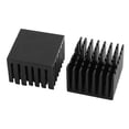 thumbnail image 2 of 4Pcs 28mm x 28mm x 20mm Aluminum Heatsink Heat Diffuse Cooling Fin Black, 2 of 5