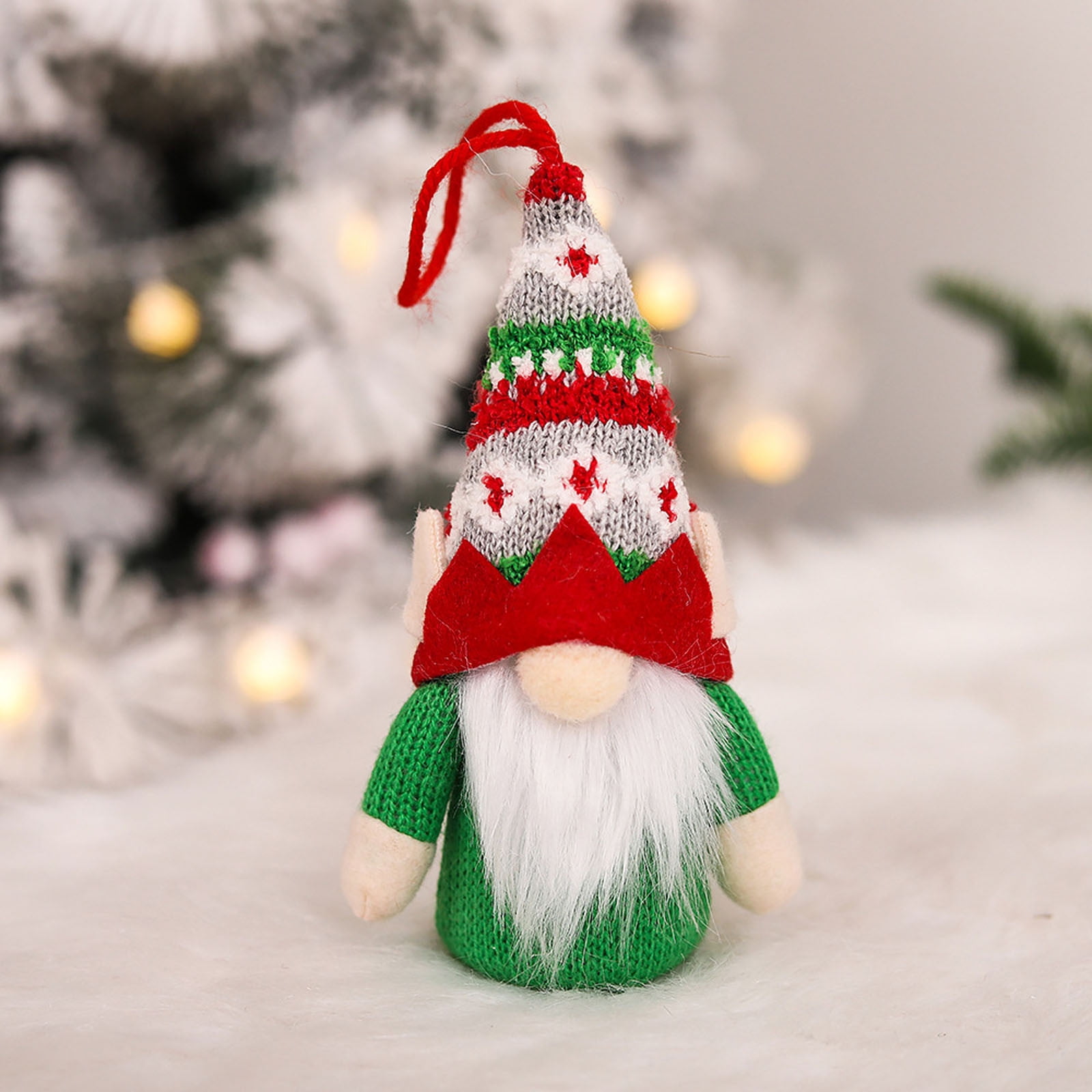 Santa Claus Christmas Dolls Stuffed Toys Xmas Tree Embellishment Faceless Dwarf 