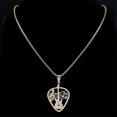 thumbnail image 3 of Music Guitar Pick Pendant Necklace for Women/Men Stainless Steel Gold Color Punk Bass Note Chain Necklace Party Jewelry collar, 3 of 5