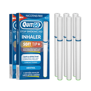 Quit Stix Craving Relief Toothpicks with Automatic Dispenser and Activating Tingle to Quit Smoking, Complete The Oral Fixation and Keeps Mouth Clean/Fresh - Menthol