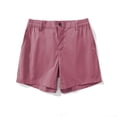 thumbnail image 4 of Frnrwgo Mens Swim trunks Button Zipper Elastic Waist Pocket Solid Quick Dry Beach Shorts, 4 of 5
