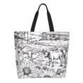 thumbnail image 1 of Disketp Country Farm Scene Bolsa Tote Estampada para Mujer, Bolso de Hombro y de Mano para Compras y Viajes, 1 of 8