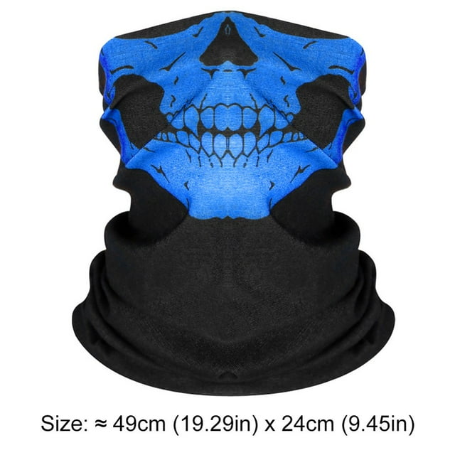EstbridgeGhost Face Balaclava Skull Mask Set Skeleton Motorcycle Gator Mask for Men Outdoor Sports
