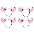 thumbnail image 3 of Diadema ABOOFAN con orejas de vaca, forma de aro, animales de granja para niños, rosa, 3 of 9