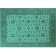 thumbnail image 1 of Ahgly Company Indoor Rectangle Oriental Turquoise Blue Industrial Area Rugs, 4' x 6', 1 of 4