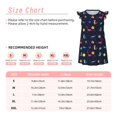 thumbnail image 3 of Fotbe Space Dinosaur Vestido de Dormir para Niñas de 3 a 10 Años, Mangas Cortas, Estilo Princesa, Pijama Camisón con Mangas Voladas-Large, 3 of 6