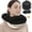 Black, variant on Airplane Travel Neck Pillow With 360° Head Support, Includes Eye Mask Earplugs Carrying Bag, Ideal For Long Flight Sleep