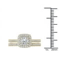 thumbnail image 4 of 3/4 Carat T.W. Diamond 10kt Rose Gold Double Halo Engagement Ring Set, 4 of 4