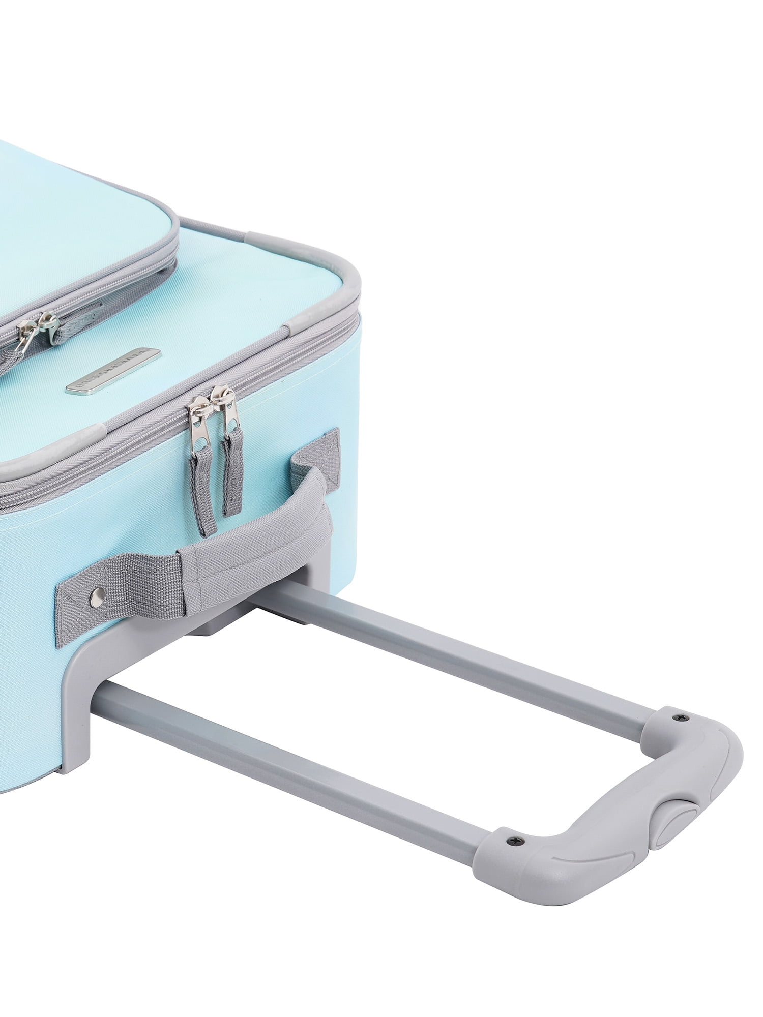Travelers Club 3-Piece Soft Side Kid's and Junior Rolling Carry-on Luggage Set, Blue Omni