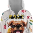 thumbnail image 4 of Back to School Cute Brussels Griffon All Over Print 3D Hooded Duffle Toggle Coat Griff Dog Lover - 13010, 4 of 6