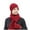 Wine, variant on kaondbfi Outdoor Travel Essentials Clothing Accessories Beanie Hats for Men Winter Knitted Fleece Windproof Hat Scarf Gloves Three-piece Winter Knitted Hat Warm Hat