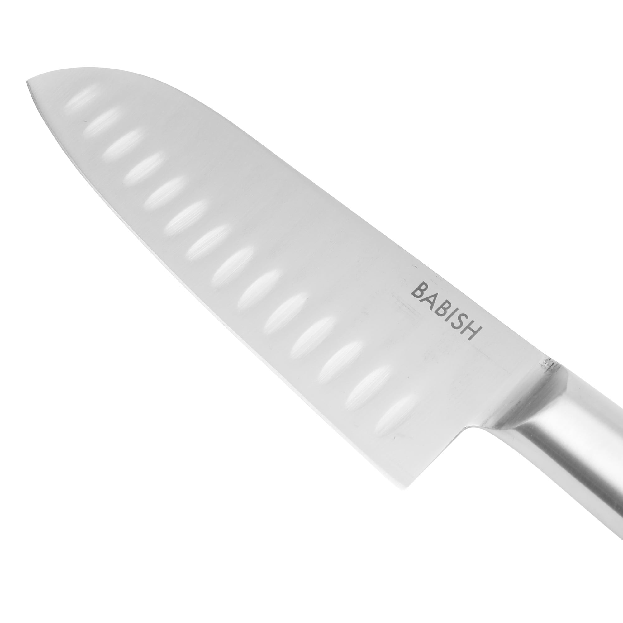Babish High-Carbon 1.4116 German Steel 15 Piece Full Tang Forged Cutlery Kitchen Knife Block Set - Stainless Steel