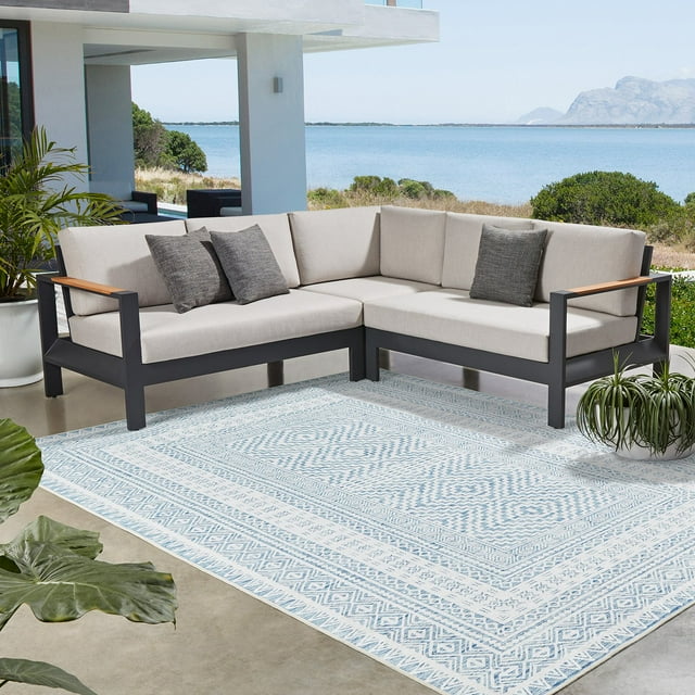 Member's Mark Everwash Willow Indoor/Outdoor Area Rug, 7'2" x 9'10"