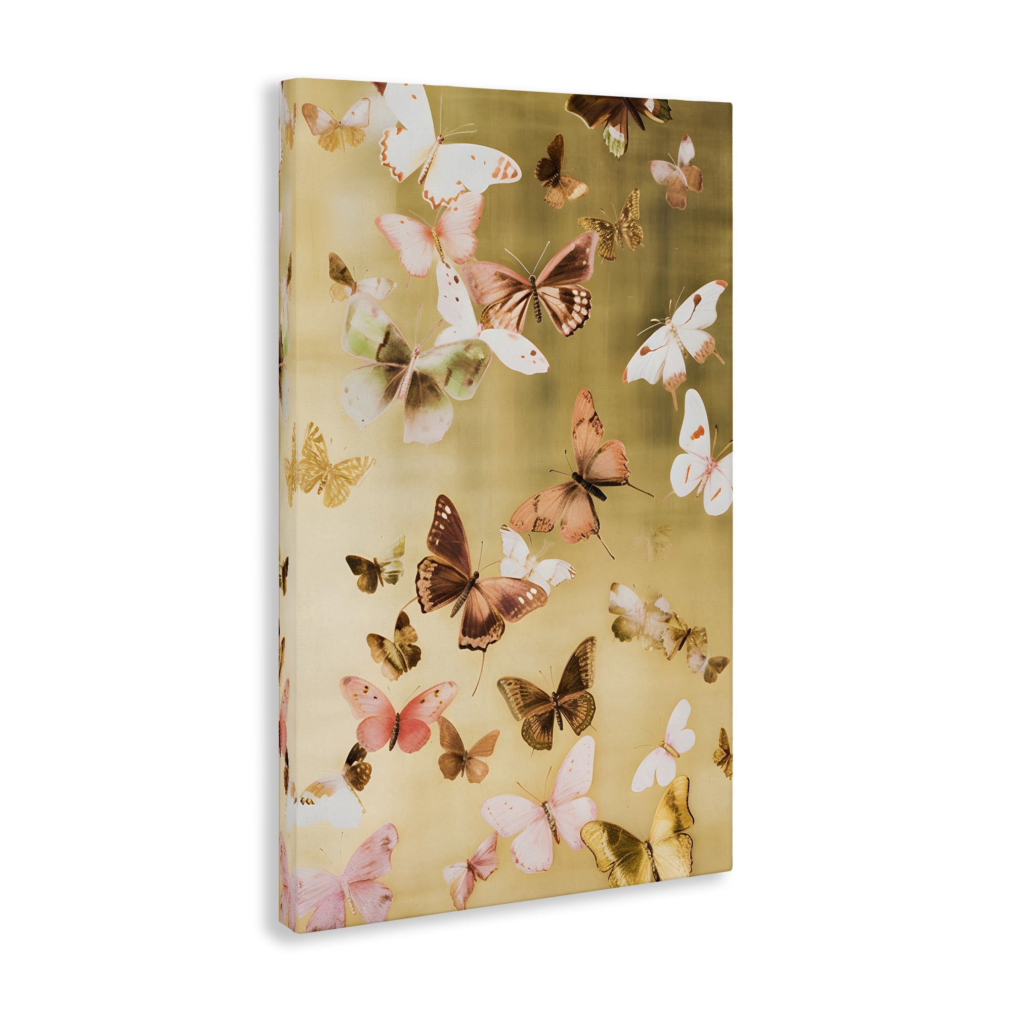 Stupell Industries Papillon Butterfly Array Animals & Insects Painting Gallery Wrapped Canvas Art Print Wall Art, 16 x 24