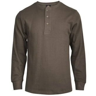 Gap Men's 100% Cotton Long Sleeve Jersey Henley T-Shirt (Oatmeal