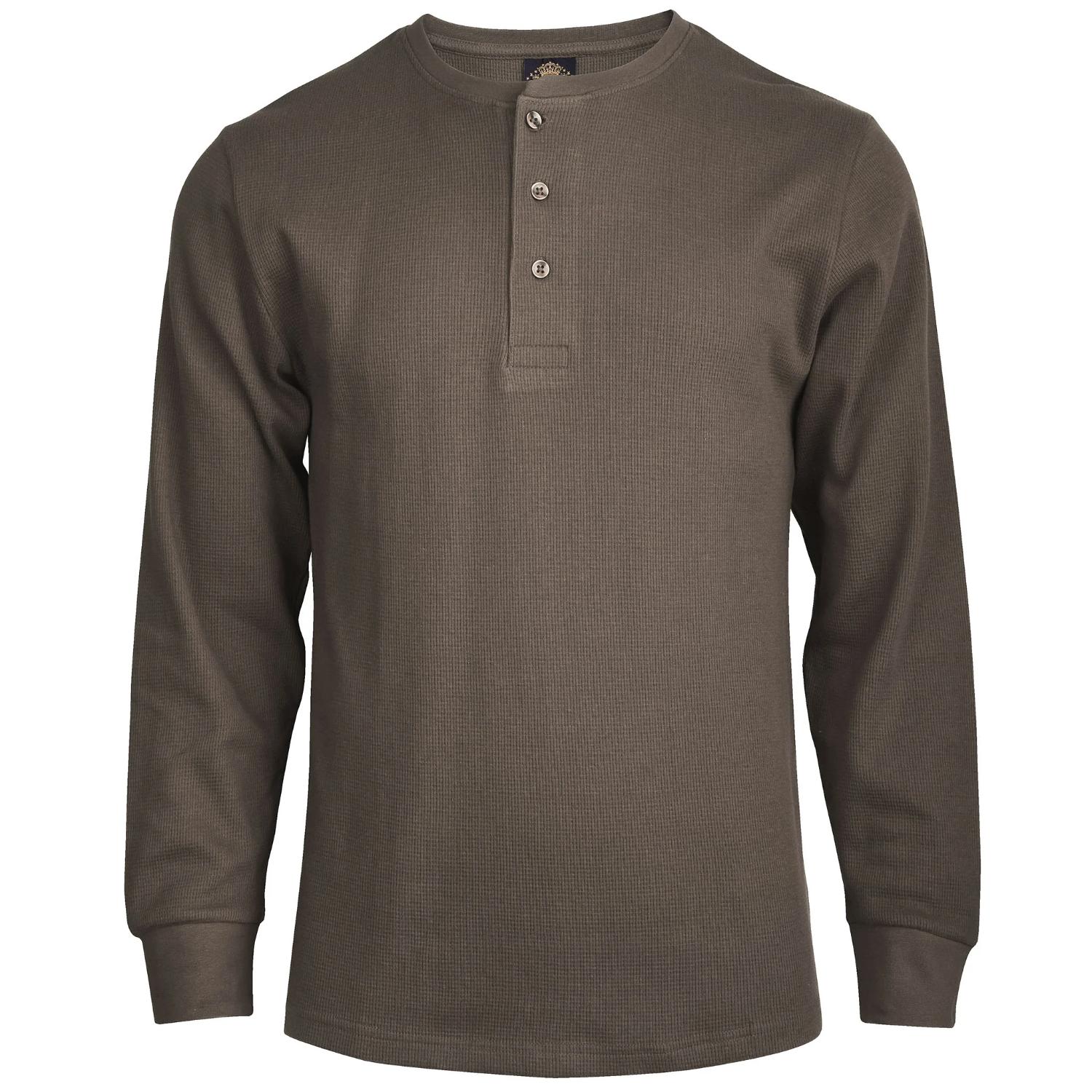 Gap Men's 100% Cotton Long Sleeve Jersey Henley T-Shirt (Oatmeal