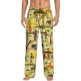 thumbnail image 2 of Goofa Ethnic African Printed Soft Pajama Pants for Men, Wide Leg Comfy Casual Lounge Yoga Pants-XX-Large, 2 of 9
