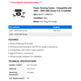 thumbnail image 2 of Power Steering Cooler - Compatible with 2002 - 2009 GMC Envoy 4.2L 6-Cylinder 2003 2004 2005 2006 2007 2008, 2 of 2