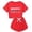 C153/Watermelon Red520, variant on Rggeeun Girls Child Outfit Sets Letter Print Short Sleeve Crew Neck Top & Elastic Waist Loose Fit with Adjustable Tie Cropped Shorts for Summer Travel Party Trendy Set,Yellow,11-12 Years