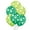 Emerald Green and Lime Green/White, variant on PMU St Patrick's Day Decorations, Latex Balloons, Party Balloon, St. Patrick's Day Balloons, Party Decoration, Crystal Clear/Green Party Decorations, Decoration for Any Types of Party Pkg/12