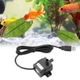 thumbnail image 1 of USB DC 5V Brushless Pump Aquarium Fish Tank Fountain Water Circulation Immersible Pump, 1 of 7