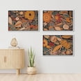 thumbnail image 3 of IDEA4WALL Framed Canvas Print Wall Art Set of 3 Abstract Floral and Fauna Vibrant Bohemian Garden Wall Decor Botanical Pattern Retro Prints Nature Wildflowers Minimal Artwork - 24"x36"x3 White, 3 of 5