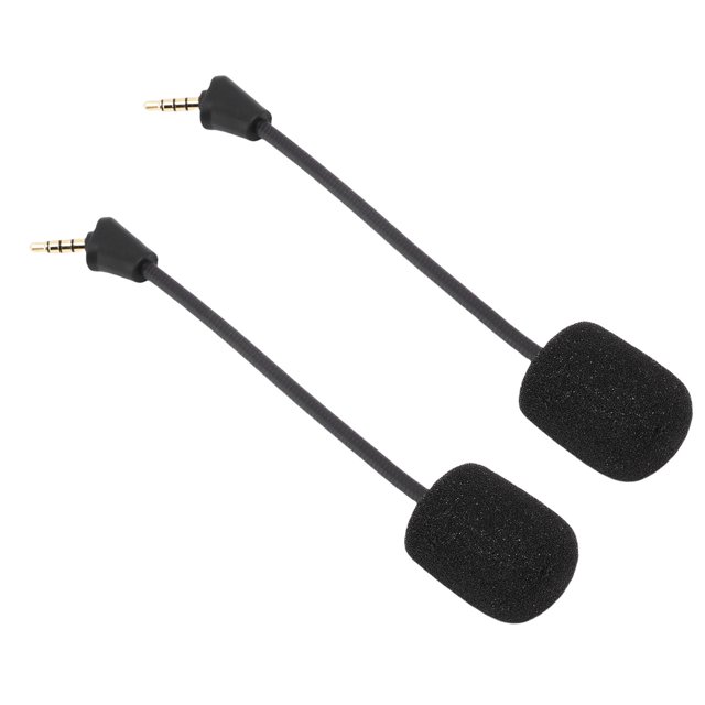Wireless Gaming Headset Replacement Mic, Wireless Gaming Headset Replacement Microphone Lossless Sound Quality with Foam Sponge Covers for Spare Parts