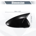 thumbnail image 3 of Unique Bargains Pair Rear View Driver Passenger Side Mirror Cover Cap Overlay Gloss Black for Kia Forte Cerato K3 19-24, 3 of 7