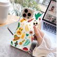 thumbnail image 1 of ¡Mejore la protección de su iPhone con una caprichosa funda plateada de doble capa con diseño de dibujos animados y arenada!, 1 of 3