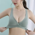 thumbnail image 2 of S LUKKC LUKKC Front Closure Bras for Women Plus Size Front Button Bras Full Coverage No Underwire Wireless Push Up Bra Comfort Sleeping Bra Everyday Bras, 2 of 9