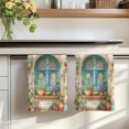 thumbnail image 7 of Country Flowers Kitchen Towels Set of 1, Farmhouse Floral Windows Pots Plants Absorbent Dish Towels for Kitchen, Microfiber Hand Towel, Quick Drying Tea Towel for Cleaning Decorative Dishcloths, 7 of 7